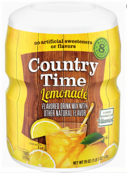 COUNTRY TIME Lemonade 'Lemon' Flavored Drink Mix 538 gr